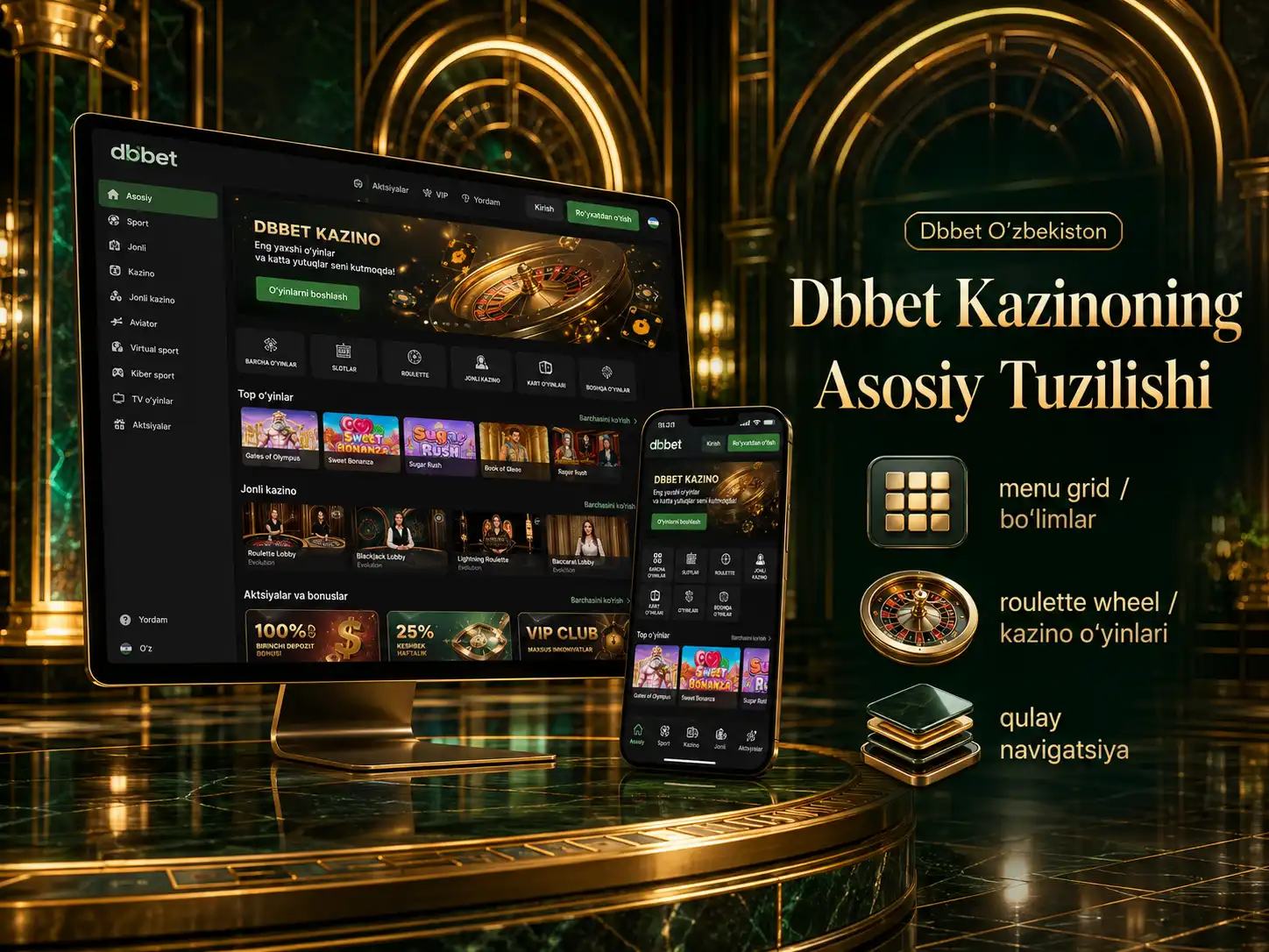 Dbbet Kazinoning Asosiy Tuzilishi