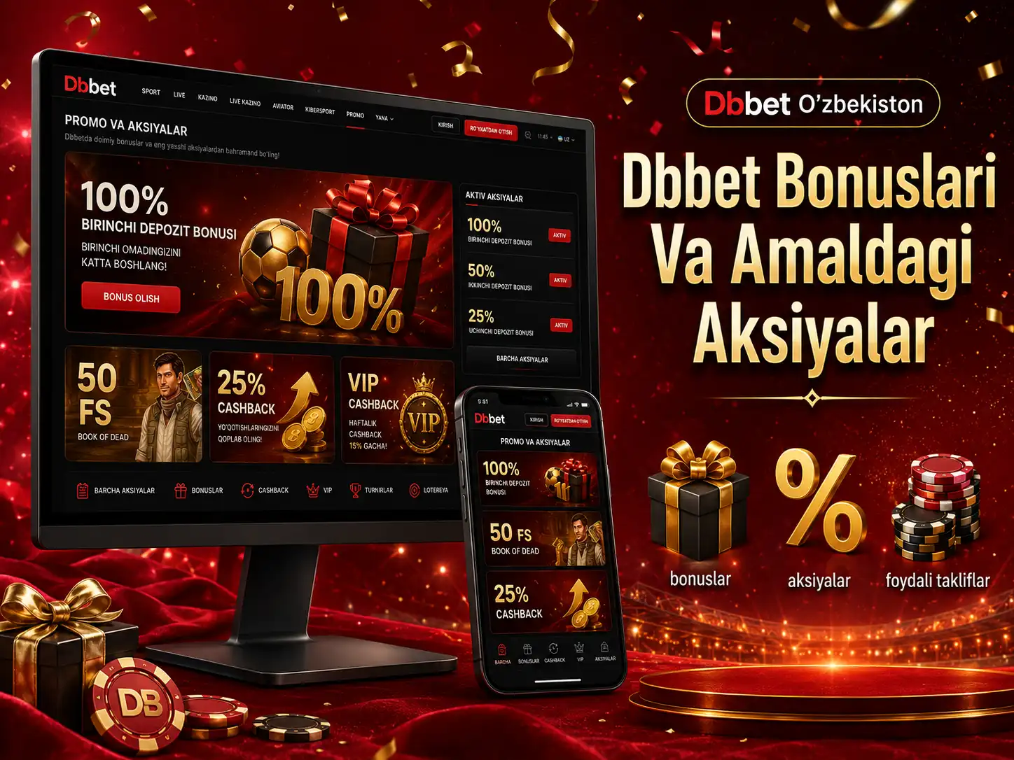 Dbbet Bonuslari Va Amaldagi Aksiyalar