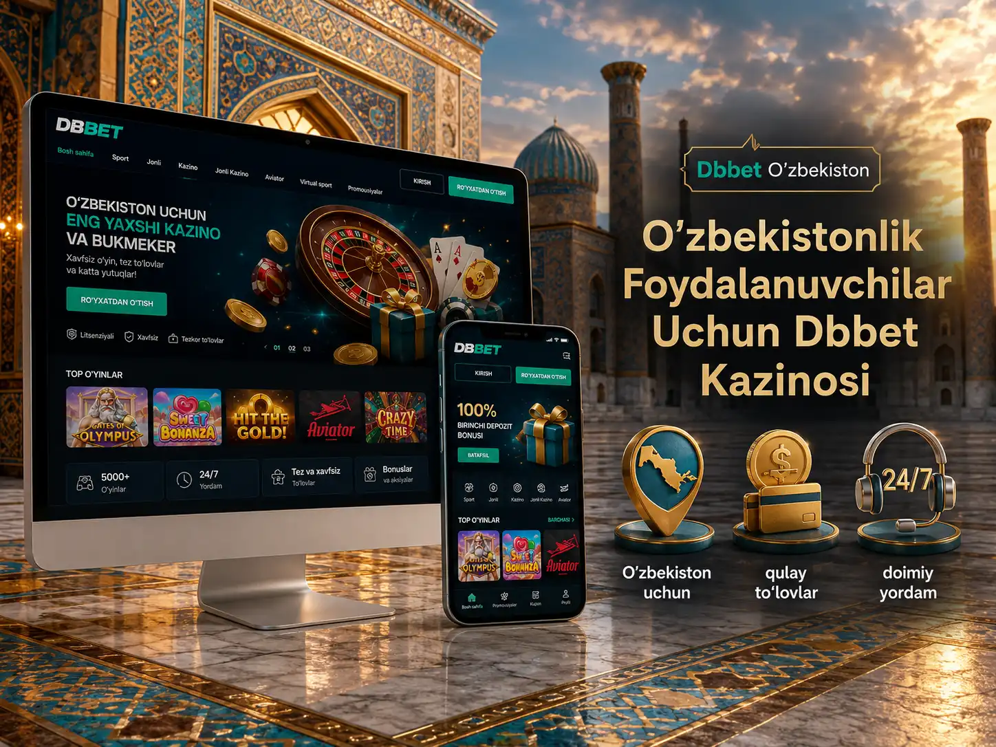 O‘zbekistonlik Foydalanuvchilar Uchun Dbbet Kazinosi