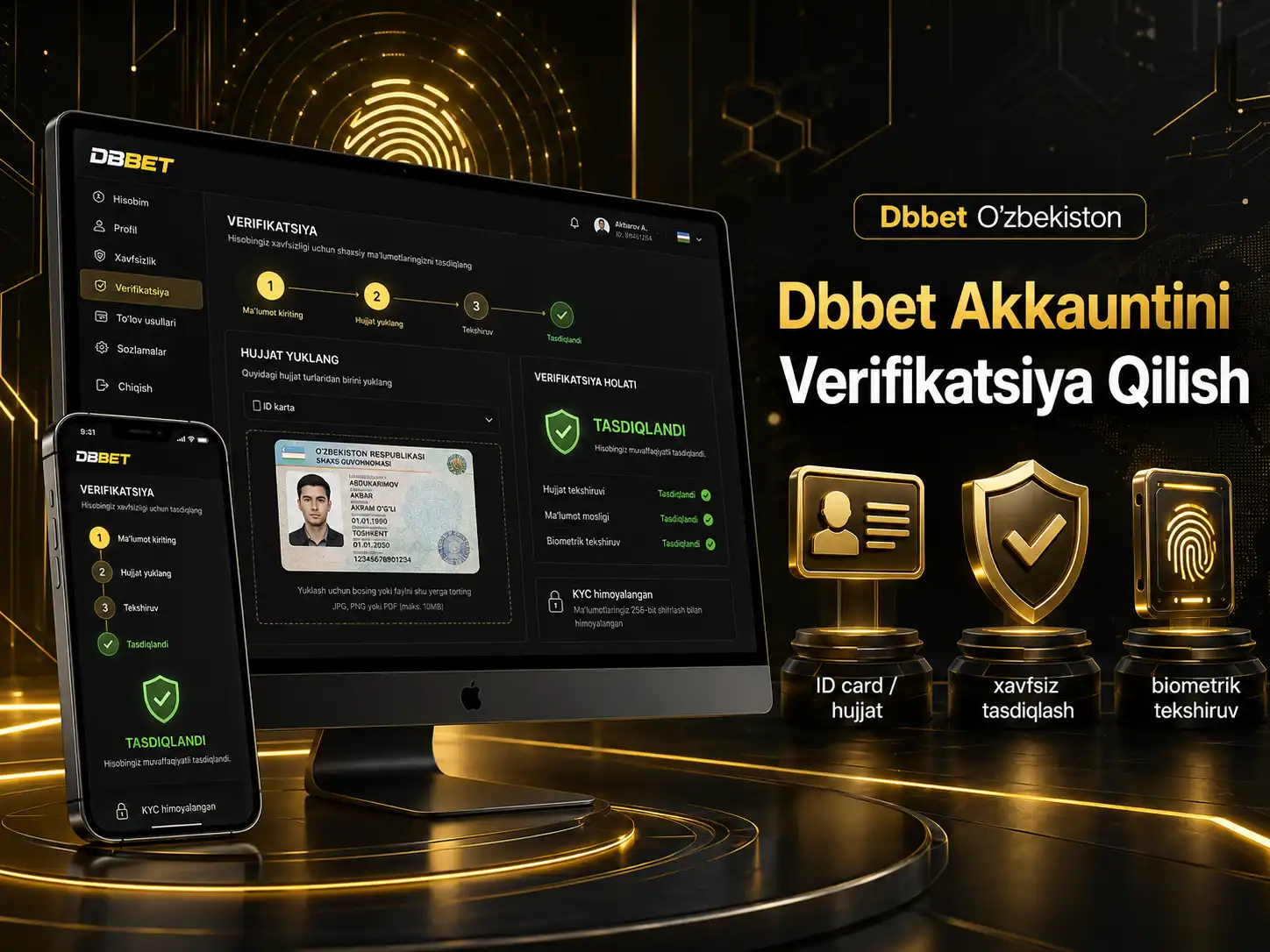 Dbbet Akkauntini Verifikatsiya Qilish